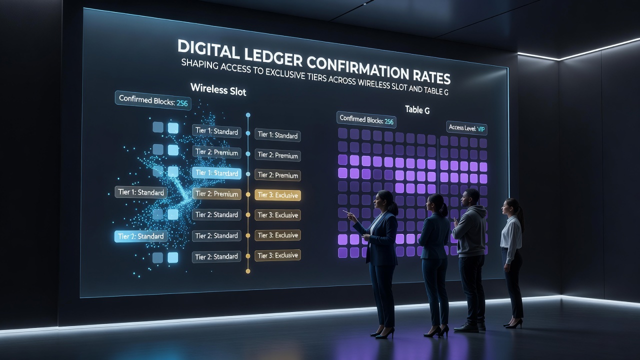 Analytics view of mobile gaming platform showing correlation between ledger speeds and exclusive tier unlocks